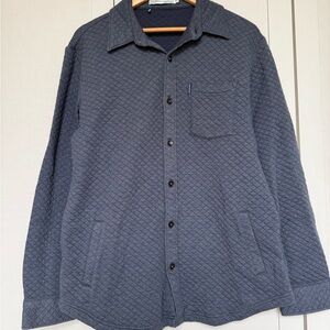 Criquet Quilted Shacket - Navy Blue